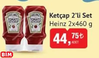 HEİNZ KETÇAP 2’Lİ SET